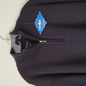 Men's Black Zip-Up Sweater- Size 2 XL- New!